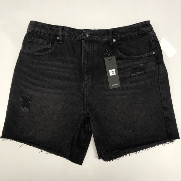 numero Tulum high rise shorts denim size 32 new - Picture 1 of 11
